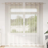 vidaXL Voile Gordijn met gordijnen 2 pcs Wit 140 x 140 cm Polyester