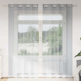 vidaXL Voile Gordijn met gordijnen 2 pcs Wit 140 x 140 cm Polyester