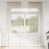 vidaXL Voile Gordijn met gordijnen 2 pcs Wit 140 x 140 cm Polyester