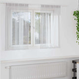 vidaXL Voile Gordijn met gordijnen 2 pcs Wit 140 x 140 cm Polyester