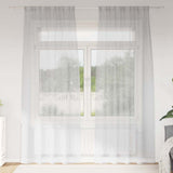 vidaXL Voile Gordijn met gordijnen 2 pcs Wit 140 x 140 cm Polyester