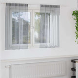 vidaXL Voile Gordijn met gordijnen 2 pcs Wit 140 x 140 cm Polyester