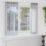 vidaXL Voile Gordijn met gordijnen 2 pcs Wit 140 x 140 cm Polyester