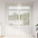 vidaXL Voile Gordijn met gordijnen 2 pcs Wit 140 x 140 cm Polyester
