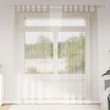 vidaXL Voile Gordijn met gordijnen 2 pcs Wit 140 x 140 cm Polyester