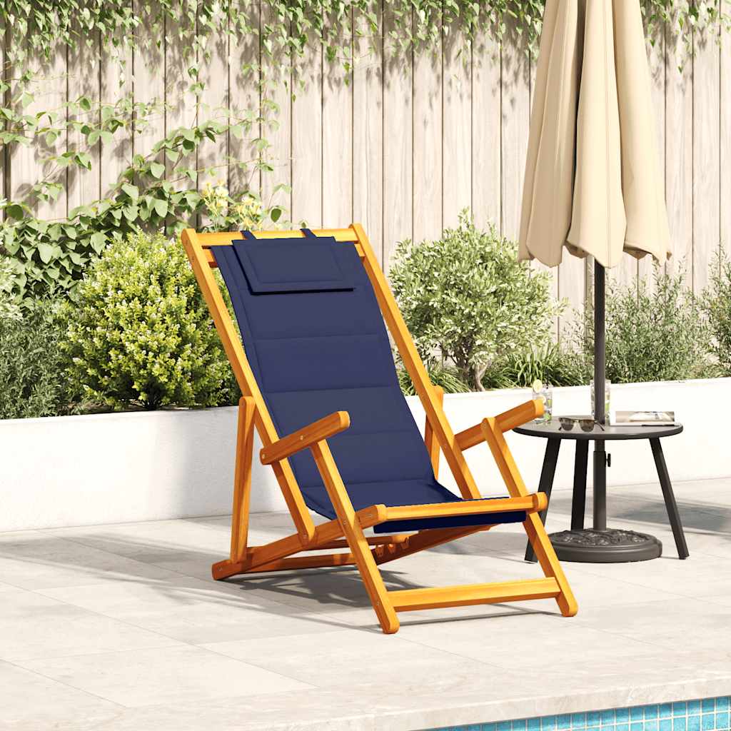 vidaXL Zonstoel 2 pcs Bruin 61.5 x 123 x 82cm Massief acaciahout