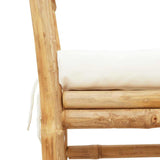 vidaXL Tuinbank met kussen Bruin 110 x 38 x 65cm Bamboe