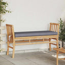 vidaXL Tuinbank met kussen Bruin 110 x 38 x 65cm Bamboe
