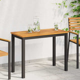 vidaXL Tafelblad Olie Natuurlijk 80 x 40 x 2 cm Massief Acacia Hout