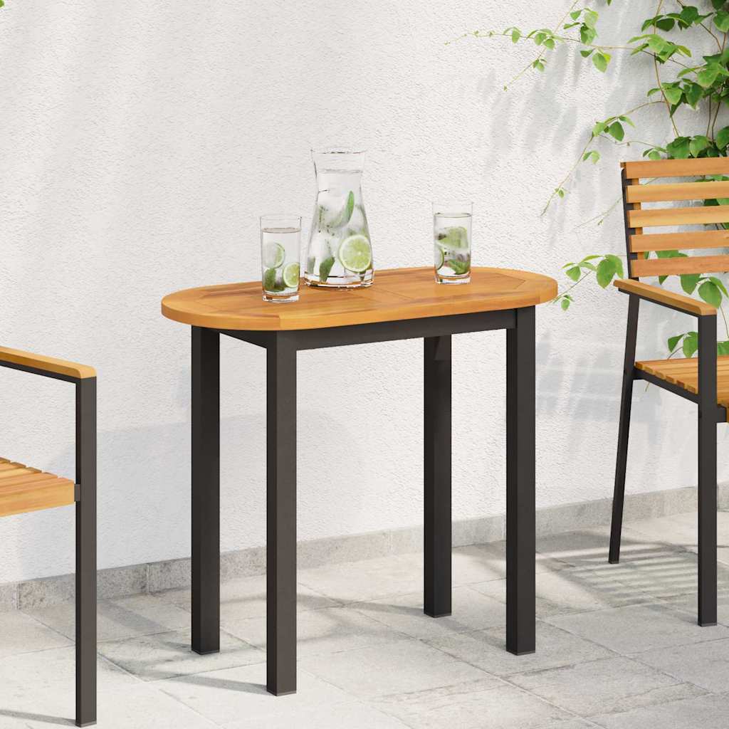 vidaXL Tafelblad Olie Natuurlijk 80 x 40 x 2 cm Massief Acacia Hout