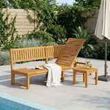 vidaXL Ligstoel Olie Natuurlijk 200 x 57 x 75cm Massief acaciahout