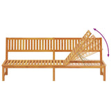 vidaXL Ligstoel Olie Natuurlijk 200 x 57 x 75cm Massief acaciahout