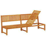 vidaXL Ligstoel Olie Natuurlijk 200 x 57 x 75cm Massief acaciahout