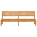 vidaXL Ligstoel Olie Natuurlijk 200 x 57 x 75cm Massief acaciahout