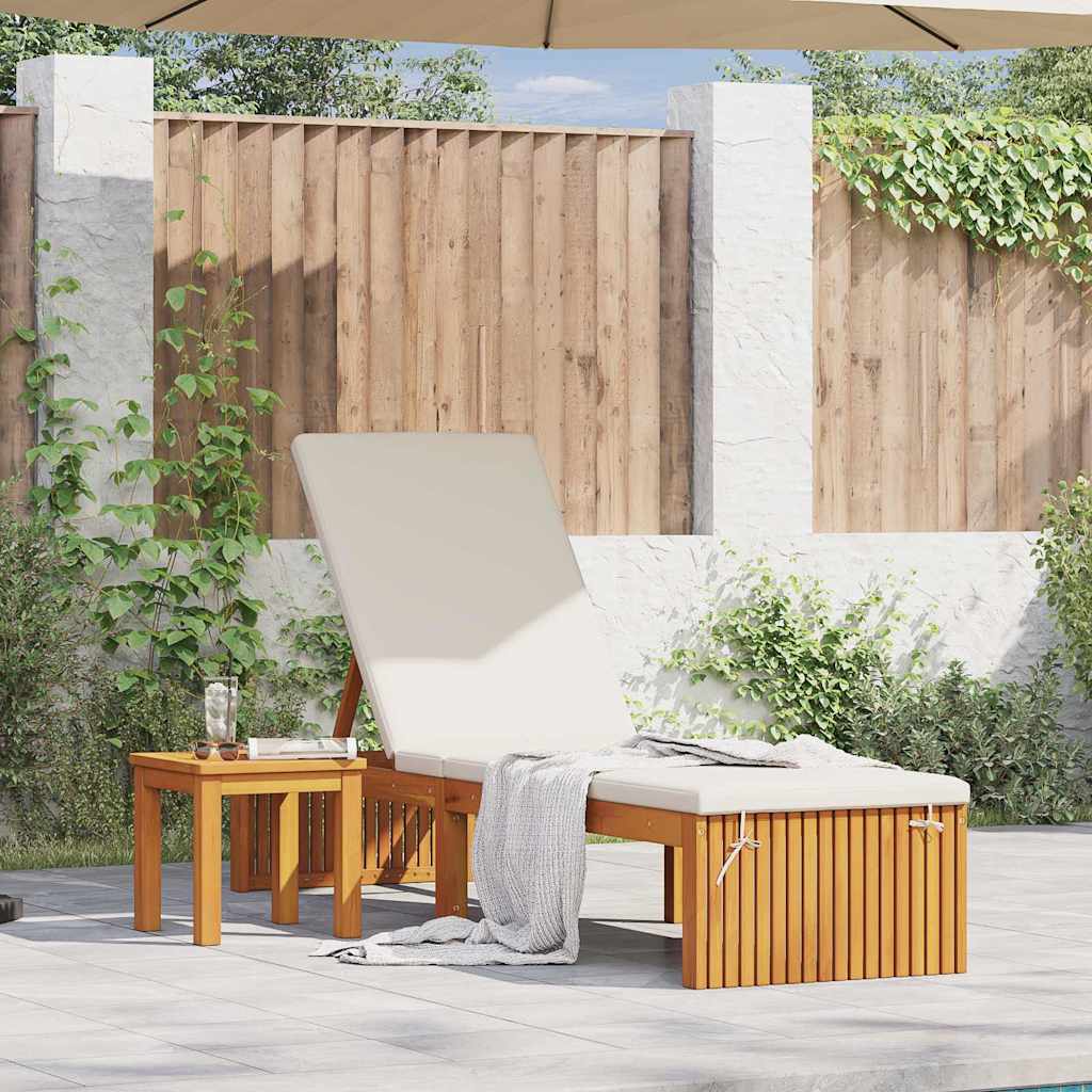 vidaXL Ligstoel Olie Natuurlijk 200 x 55 x 94 cm Massief acaciahout