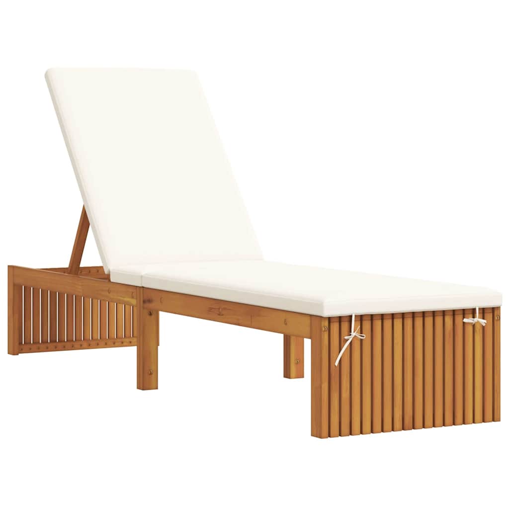vidaXL Ligstoel Olie Natuurlijk 200 x 55 x 94 cm Massief acaciahout