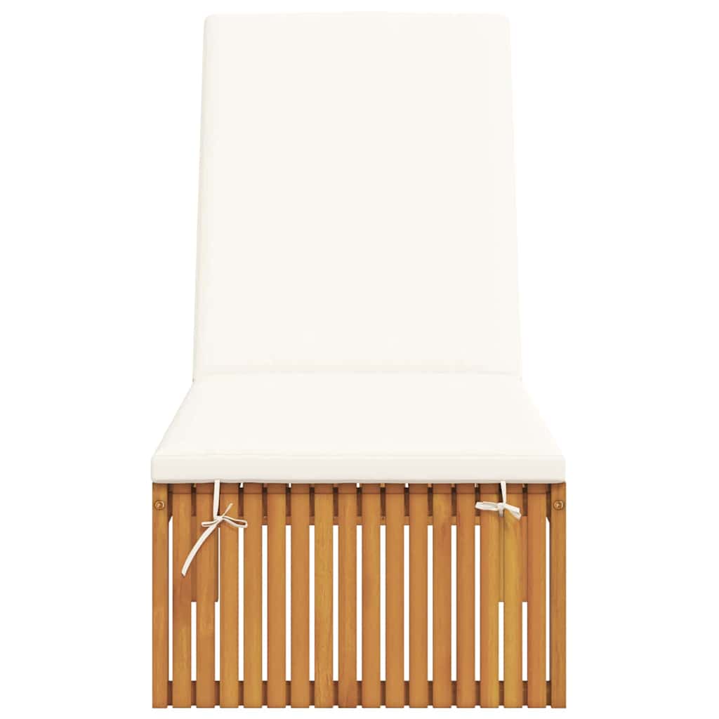 vidaXL Ligstoel Olie Natuurlijk 200 x 55 x 94 cm Massief acaciahout
