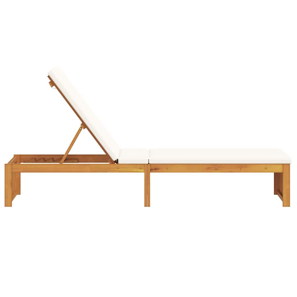 vidaXL Ligstoel Olie Natuurlijk 200 x 55 x 94 cm Massief acaciahout