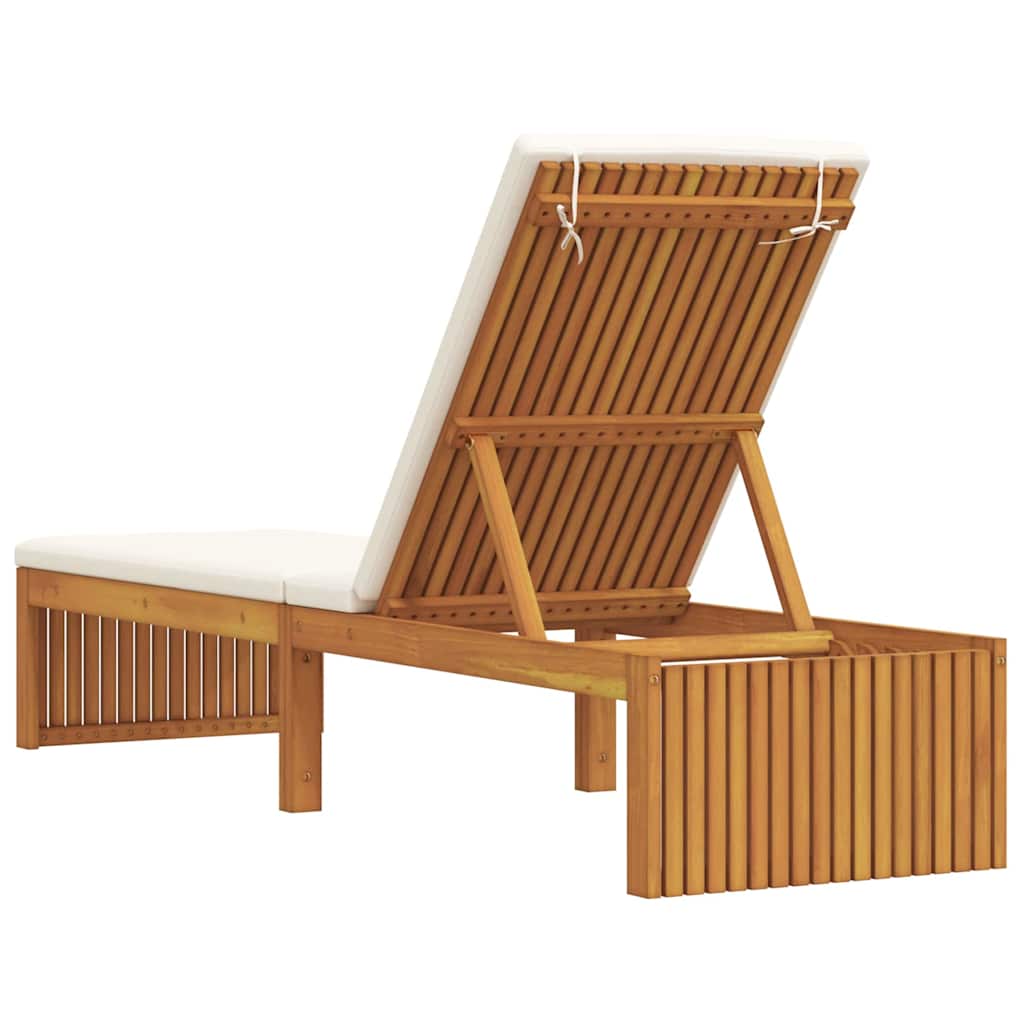 vidaXL Ligstoel Olie Natuurlijk 200 x 55 x 94 cm Massief acaciahout