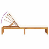 vidaXL Ligstoel Olie Natuurlijk 200 x 55 x 94 cm Massief acaciahout