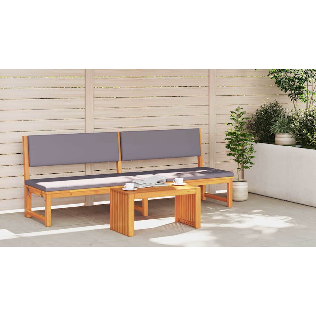 vidaXL Bijzettafel Olie Natuurlijk 70 x 35 x 35 cm Massief Acacia Hout