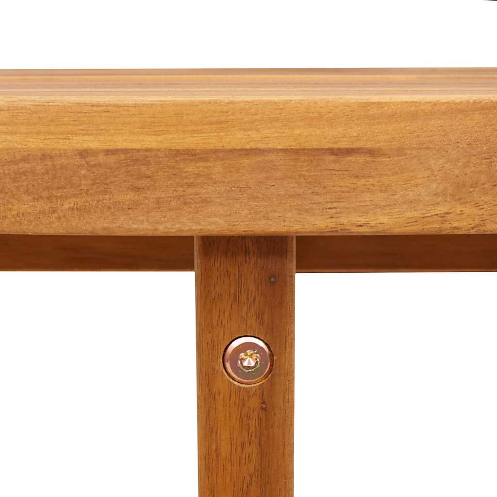 vidaXL Tuinbijzettafel rond Ø70x75 cm massief acaciahout