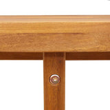 vidaXL Tuinbijzettafel rond Ø70x75 cm massief acaciahout