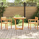 vidaXL Tuinbijzettafel rond Ø70x75 cm massief acaciahout