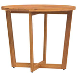 vidaXL Tuinbijzettafel rond Ø70x75 cm massief acaciahout