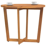 vidaXL Tuinbijzettafel rond Ø70x75 cm massief acaciahout