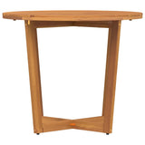 vidaXL Tuinbijzettafel rond Ø70x75 cm massief acaciahout