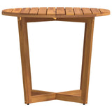 vidaXL Tuinbijzettafel rond Ø70x75 cm massief acaciahout