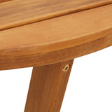 vidaXL Tuinbijzettafel rond Ø70x75 cm massief acaciahout