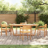 vidaXL Tuinbijzettafel rond Ø70x75 cm massief acaciahout