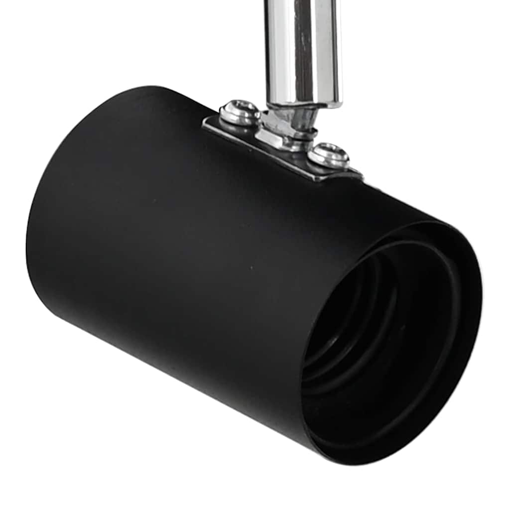 vidaXL Plafondspot met schijnwerpers Zwart 6,5 x 6 x 11,5 cm Metaal