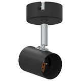 vidaXL Plafondspot met schijnwerpers Zwart 6,5 x 6 x 11,5 cm Metaal