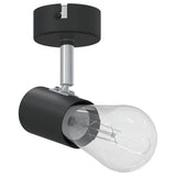 vidaXL Plafondspot met schijnwerpers Zwart 6,5 x 6 x 11,5 cm Metaal