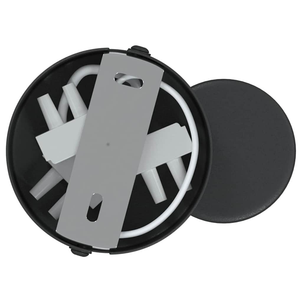 vidaXL Plafondspot met schijnwerpers Zwart 6,5 x 6 x 11,5 cm Metaal
