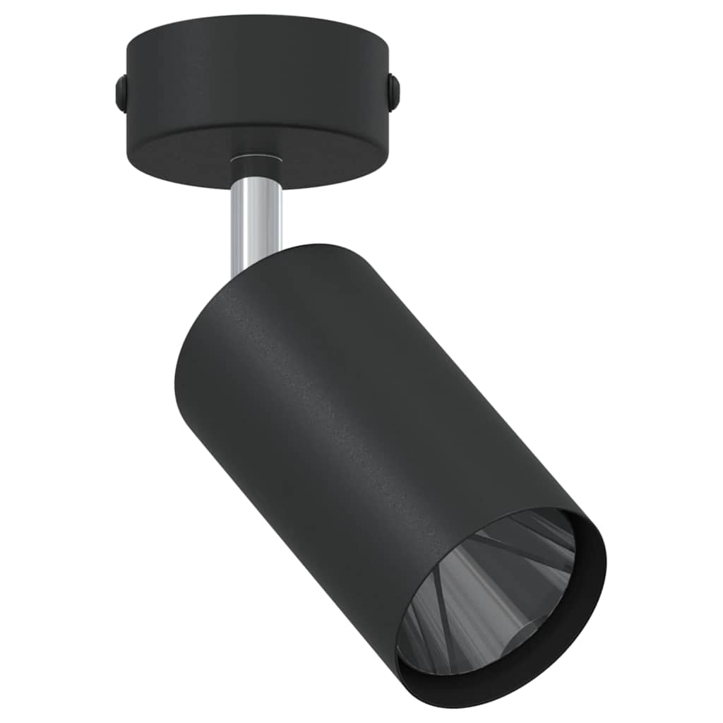 vidaXL Plafondspot met schijnwerpers Zwart 6 x 6 x 16 cm Metaal