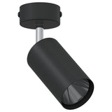 vidaXL Plafondspot met schijnwerpers Zwart 6 x 6 x 16 cm Metaal