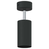 vidaXL Plafondspot met schijnwerpers Zwart 6 x 6 x 16 cm Metaal