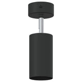 vidaXL Plafondspot met schijnwerpers Zwart 6 x 6 x 16 cm Metaal