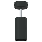 vidaXL Plafondspot met schijnwerpers Zwart 6 x 6 x 16 cm Metaal
