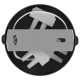 vidaXL Plafondspot met schijnwerpers Zwart 6 x 6 x 16 cm Metaal