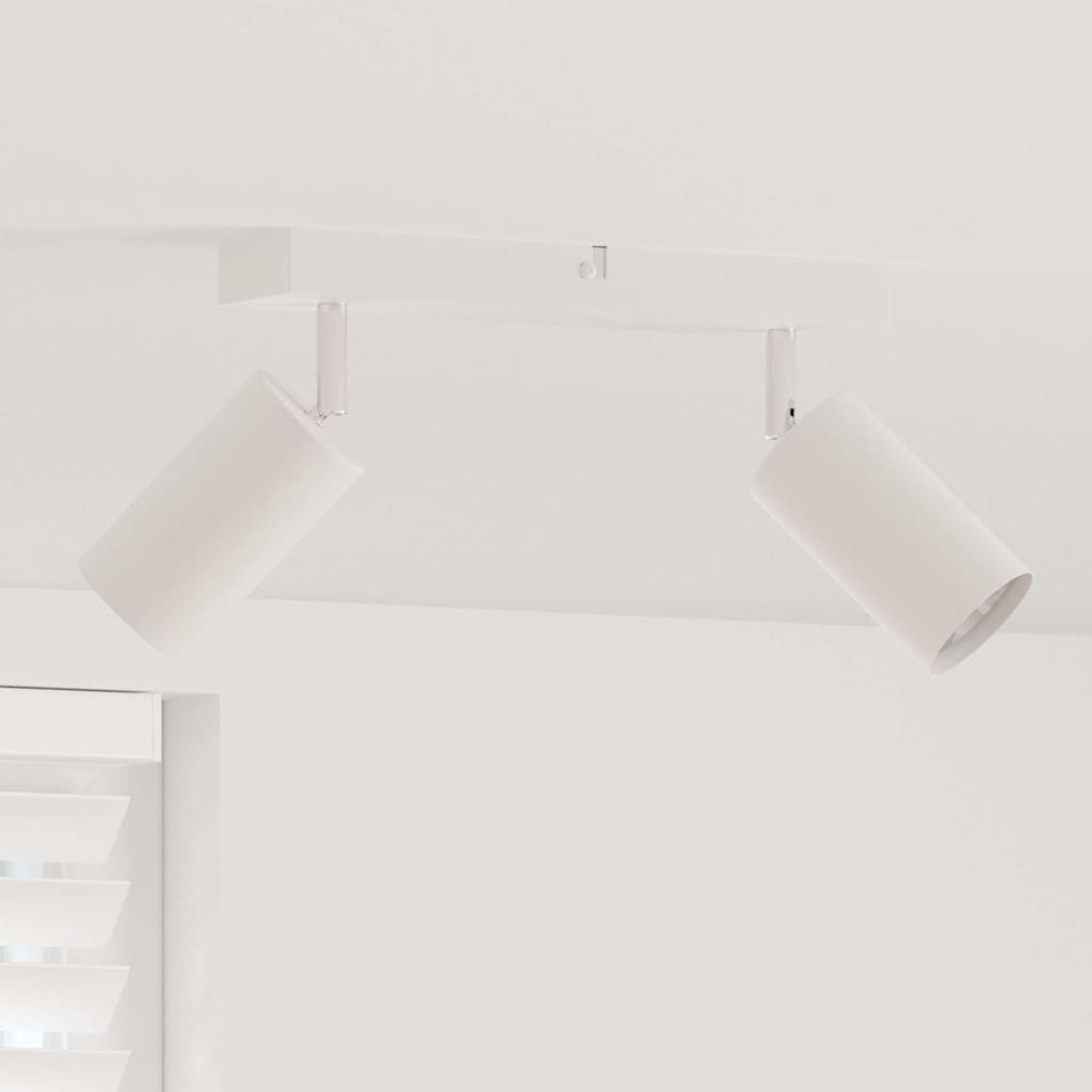 vidaXL Plafondspot met schijnwerpers Zwart 6 x 6 x 16 cm Metaal