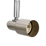 vidaXL Plafondspot met schijnwerpers Nikkel 8 x 8 x 10,5 cm Staal