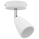 vidaXL Plafondspot met schijnwerpers Wit 25.5 x 8 x 16 cm Metaal
