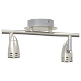 vidaXL Plafondspot met schijnwerpers Nikkel 27 x 10 x 12 cm Metaal