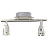 vidaXL Plafondspot met schijnwerpers Nikkel 27 x 10 x 12 cm Metaal