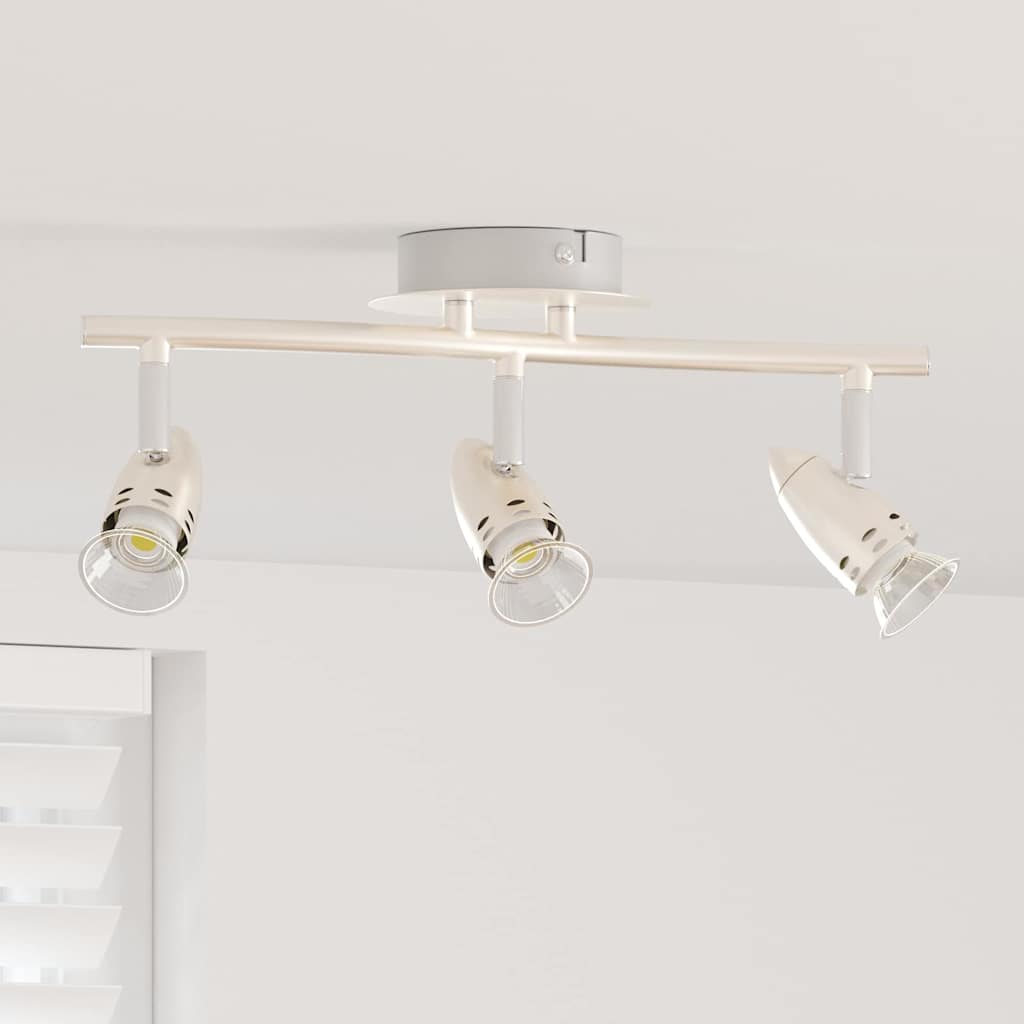 vidaXL Plafondspot met schijnwerpers Nikkel 27 x 10 x 12 cm Metaal